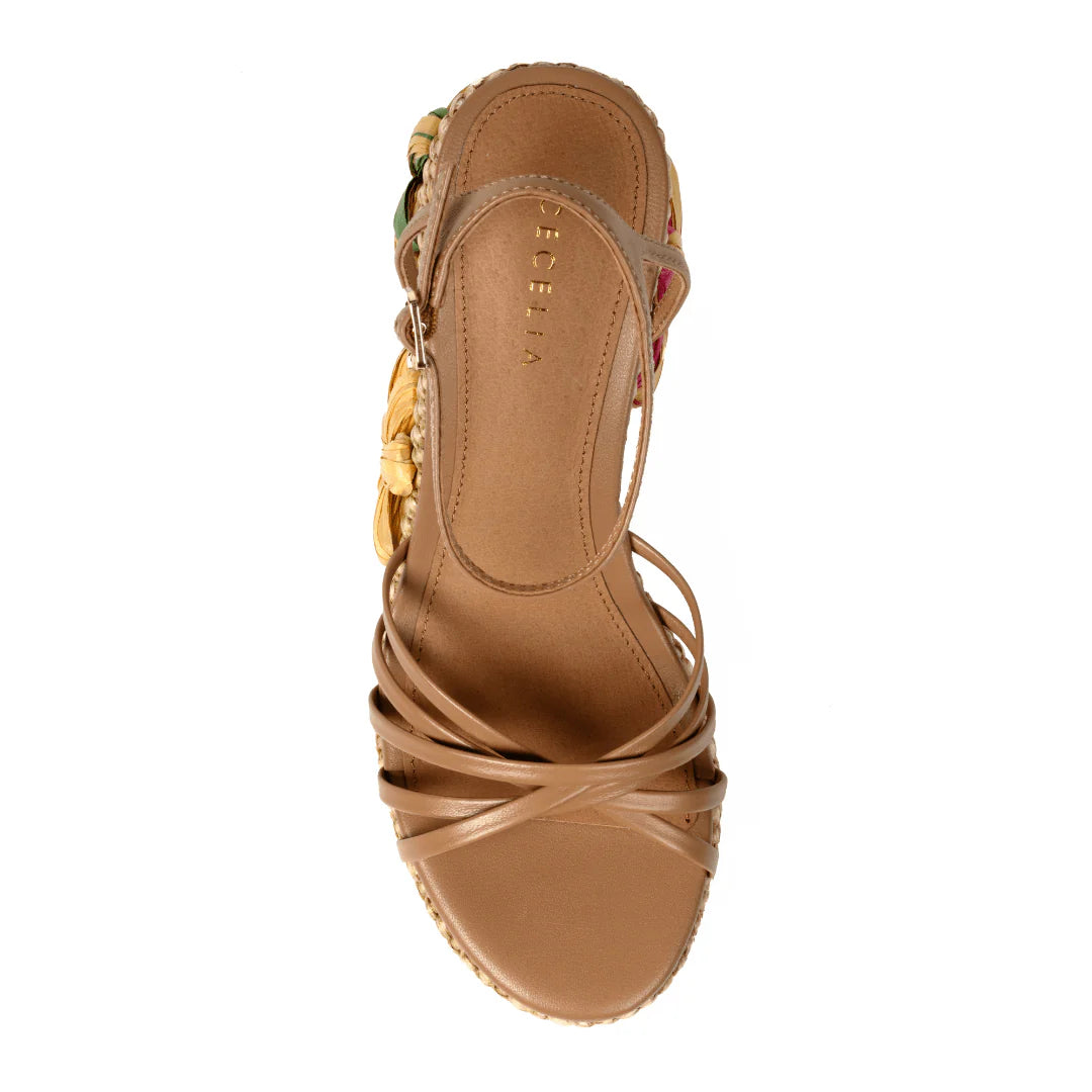 Lee Flora Wedge - Tea Tan