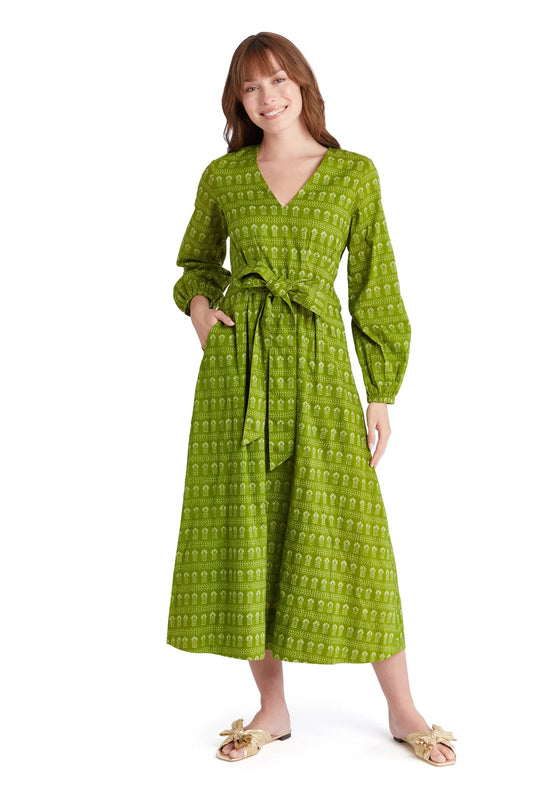 Adler Dress - Dark Mossy Sprigs