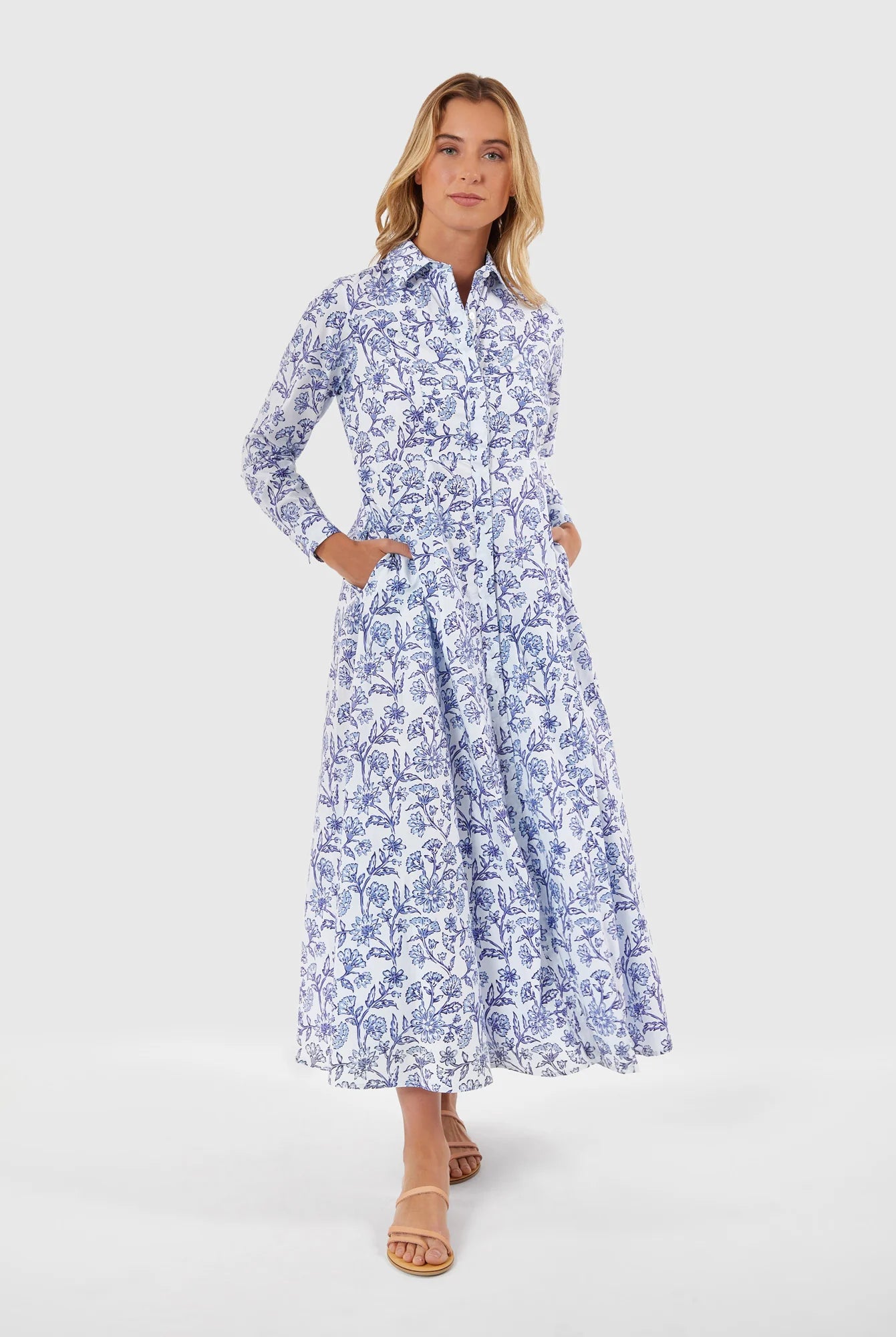 Classic Shirt Dress - Jacobean Floral