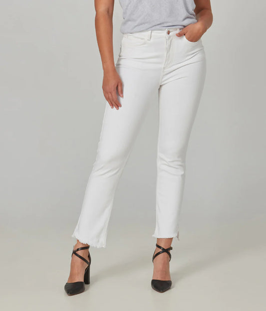 Kate High Rise Slim Jeans - White