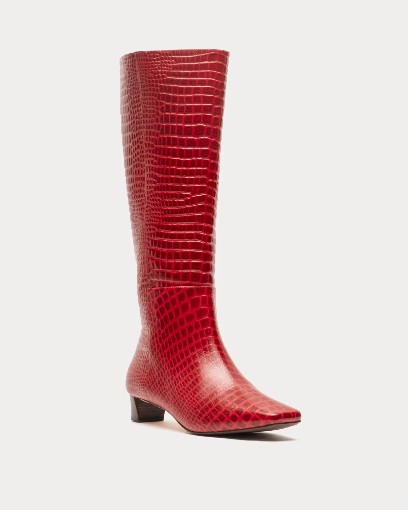 Mackie Leather Boot - Red
