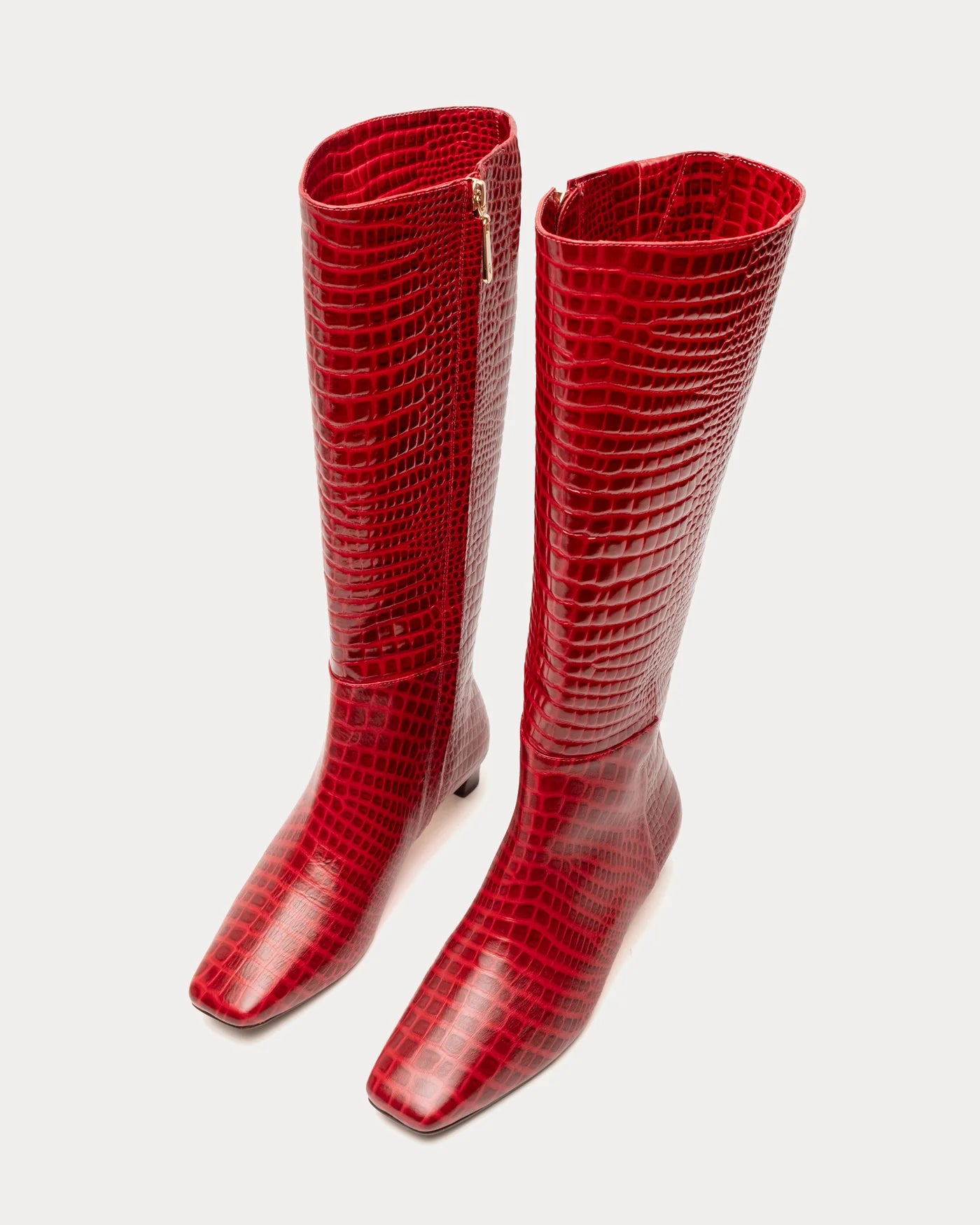 Mackie Leather Boot - Red