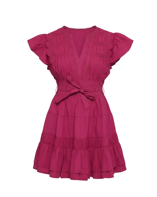 Madelyn Mini Dress - Fuschia