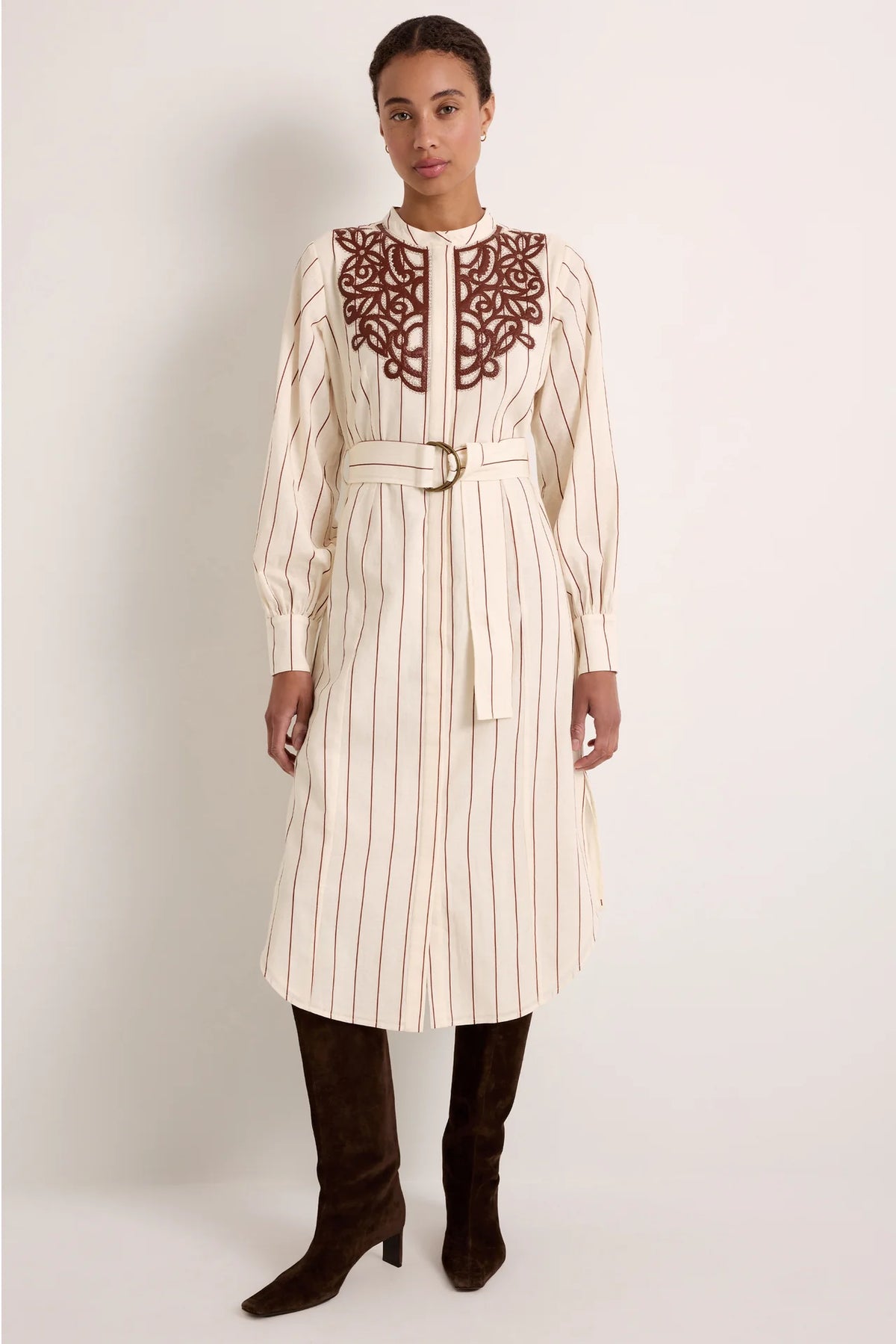 Fletcher Dress - Henna Stripe