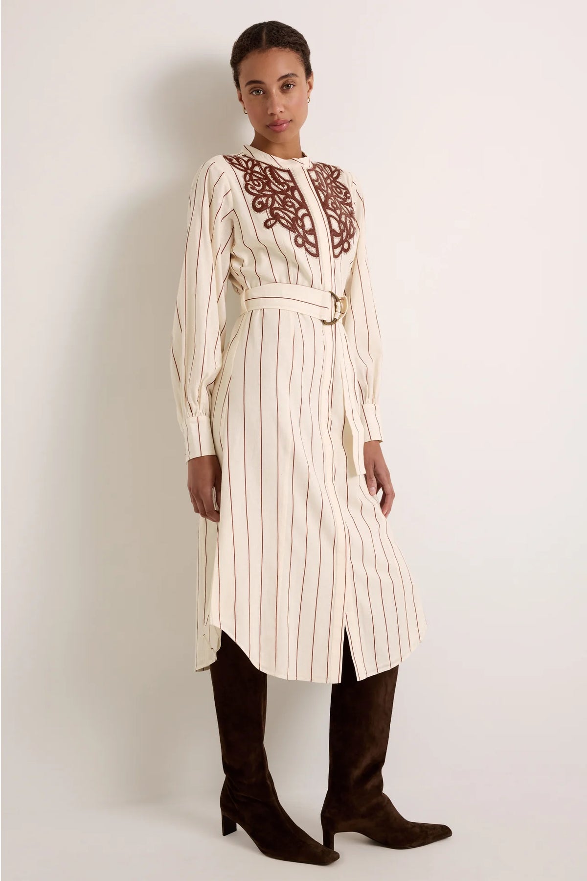 Fletcher Dress - Henna Stripe