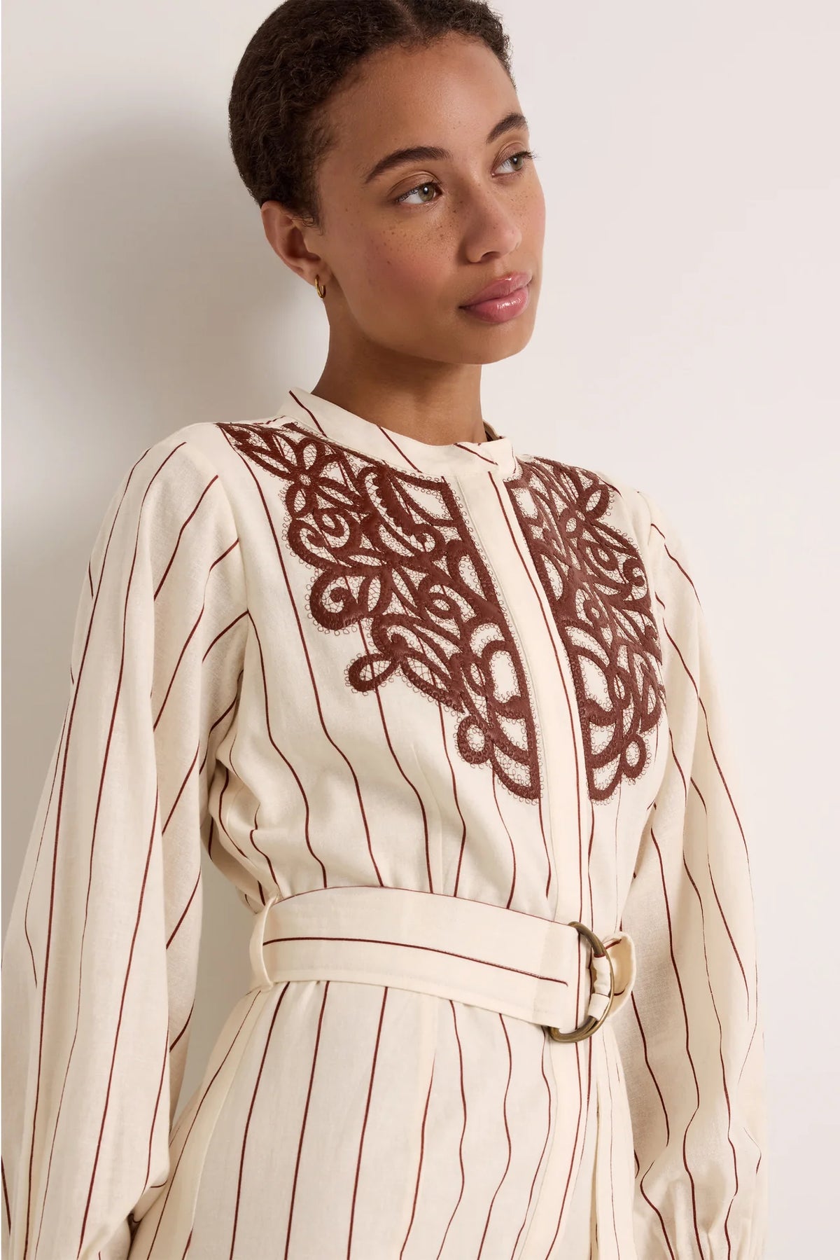 Fletcher Dress - Henna Stripe