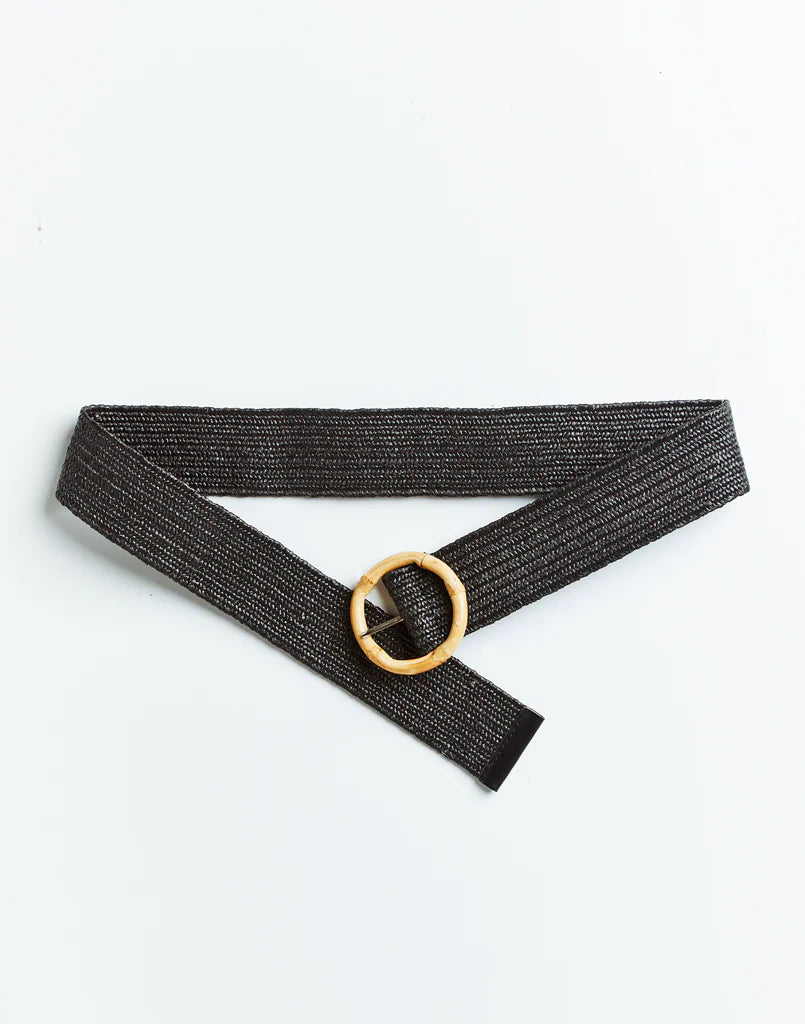 Marisol Bamboo Belt - Black