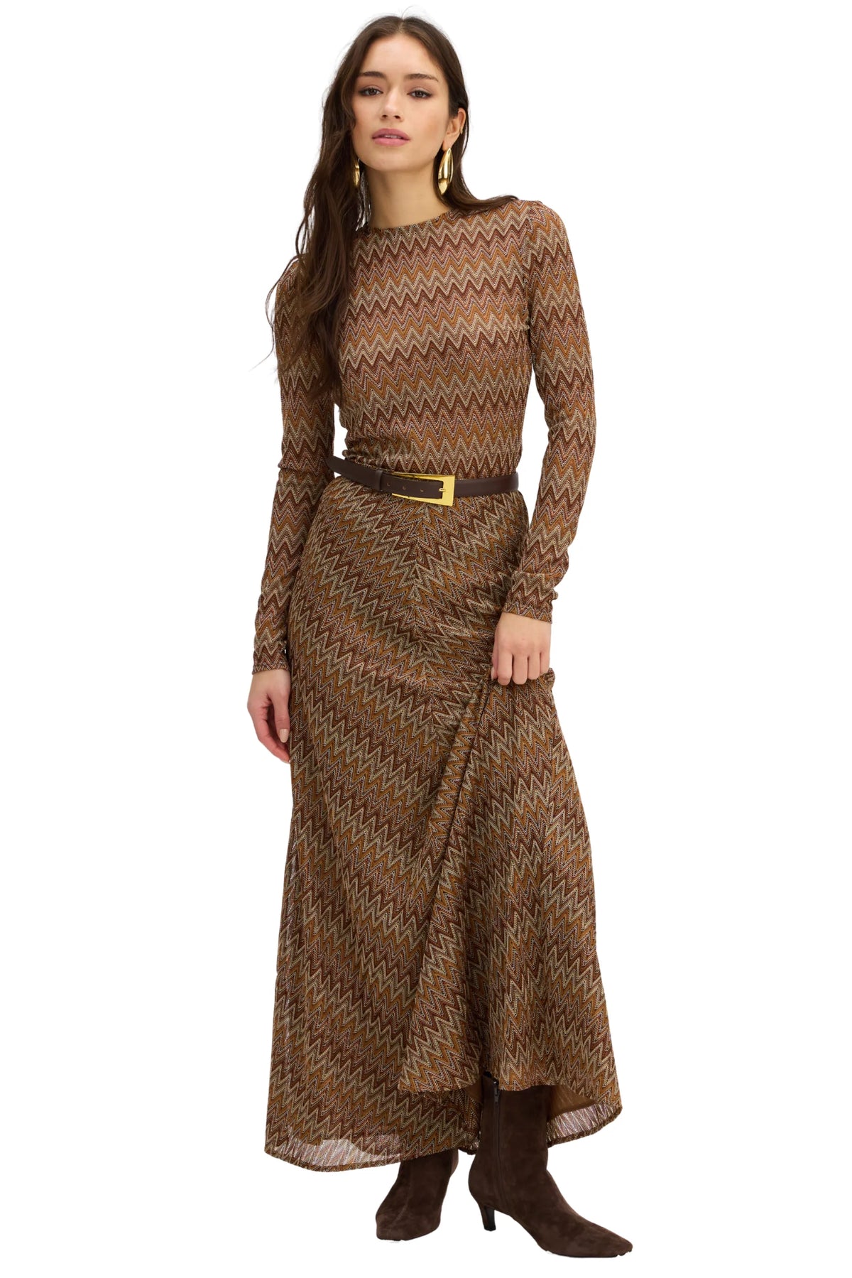 Olive Skirt - Chestnut Multi