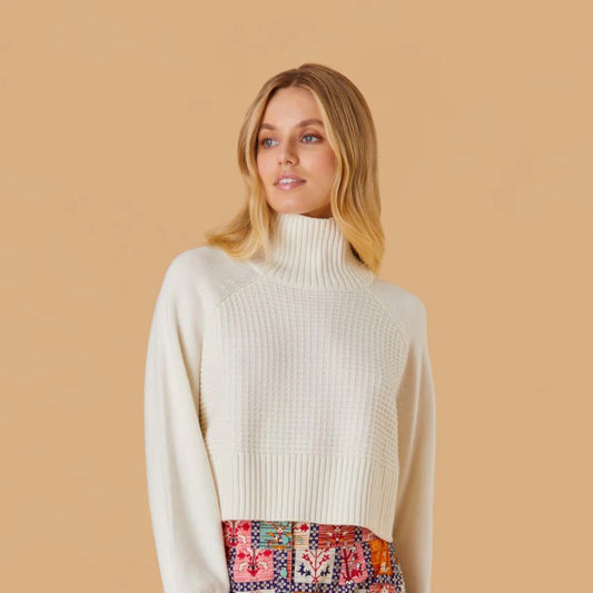 Willow Turtleneck Sweater - Cream