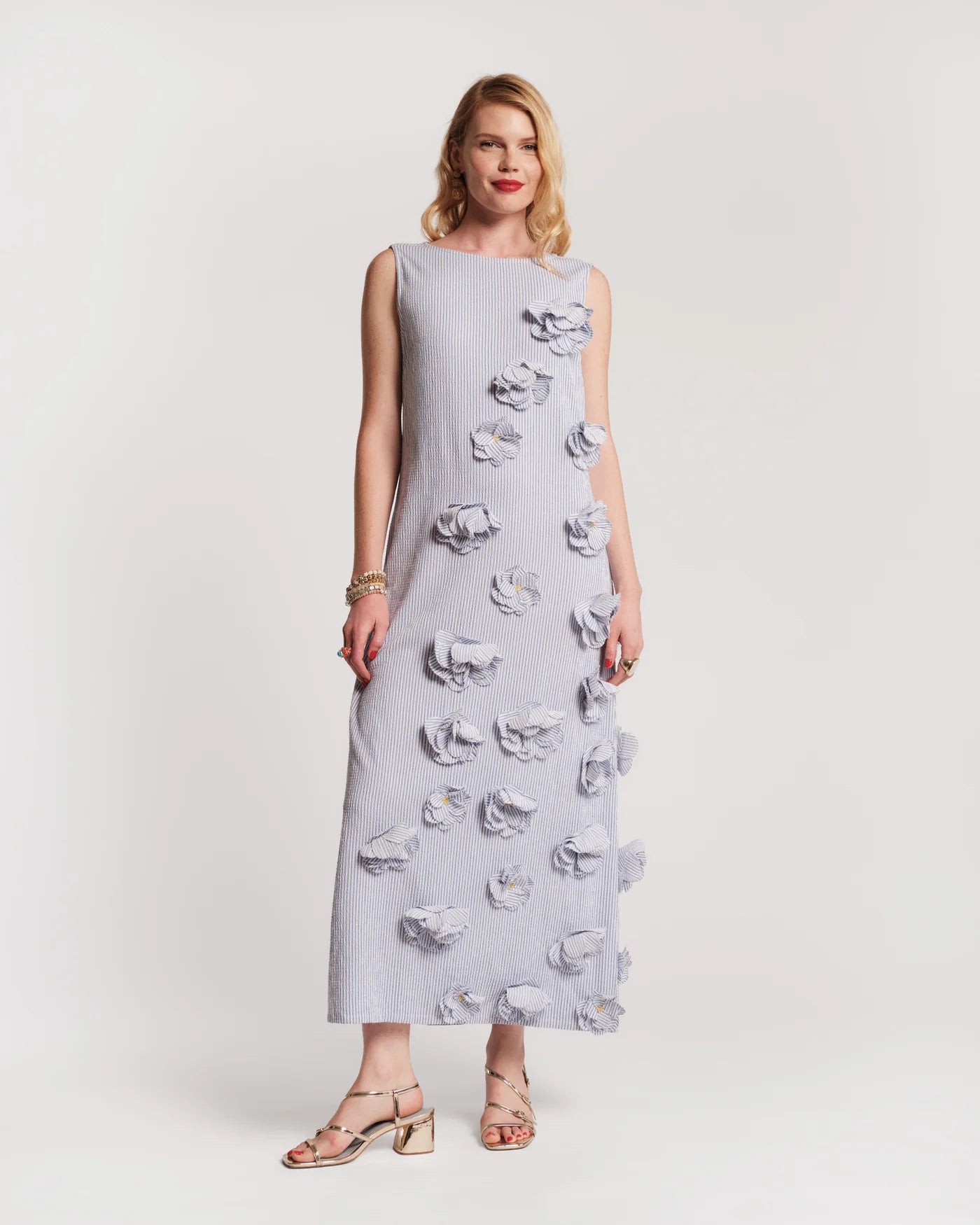 Origami Dress - Seersucker