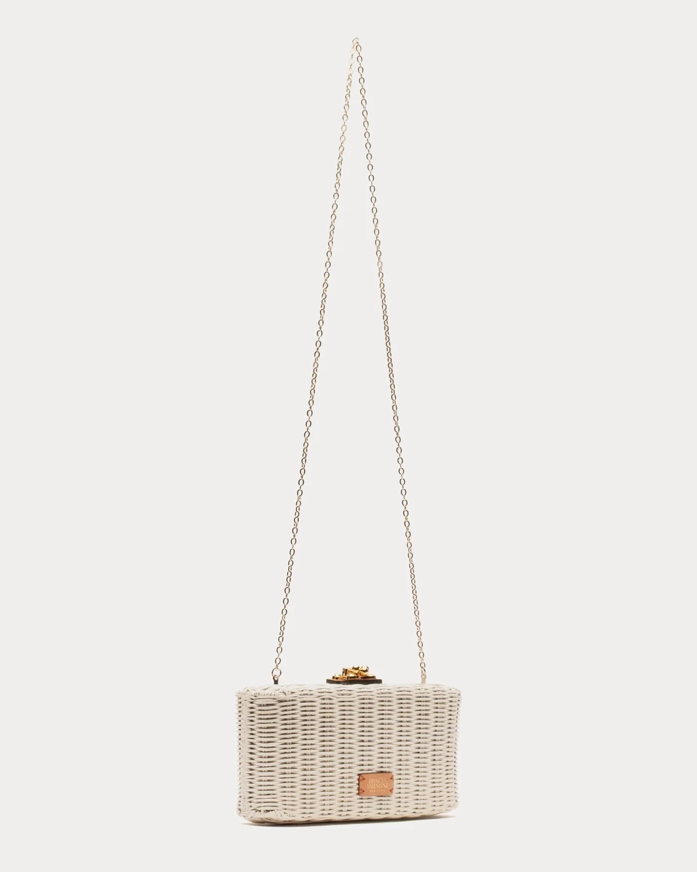 Pepper Wicker Clutch - Off White
