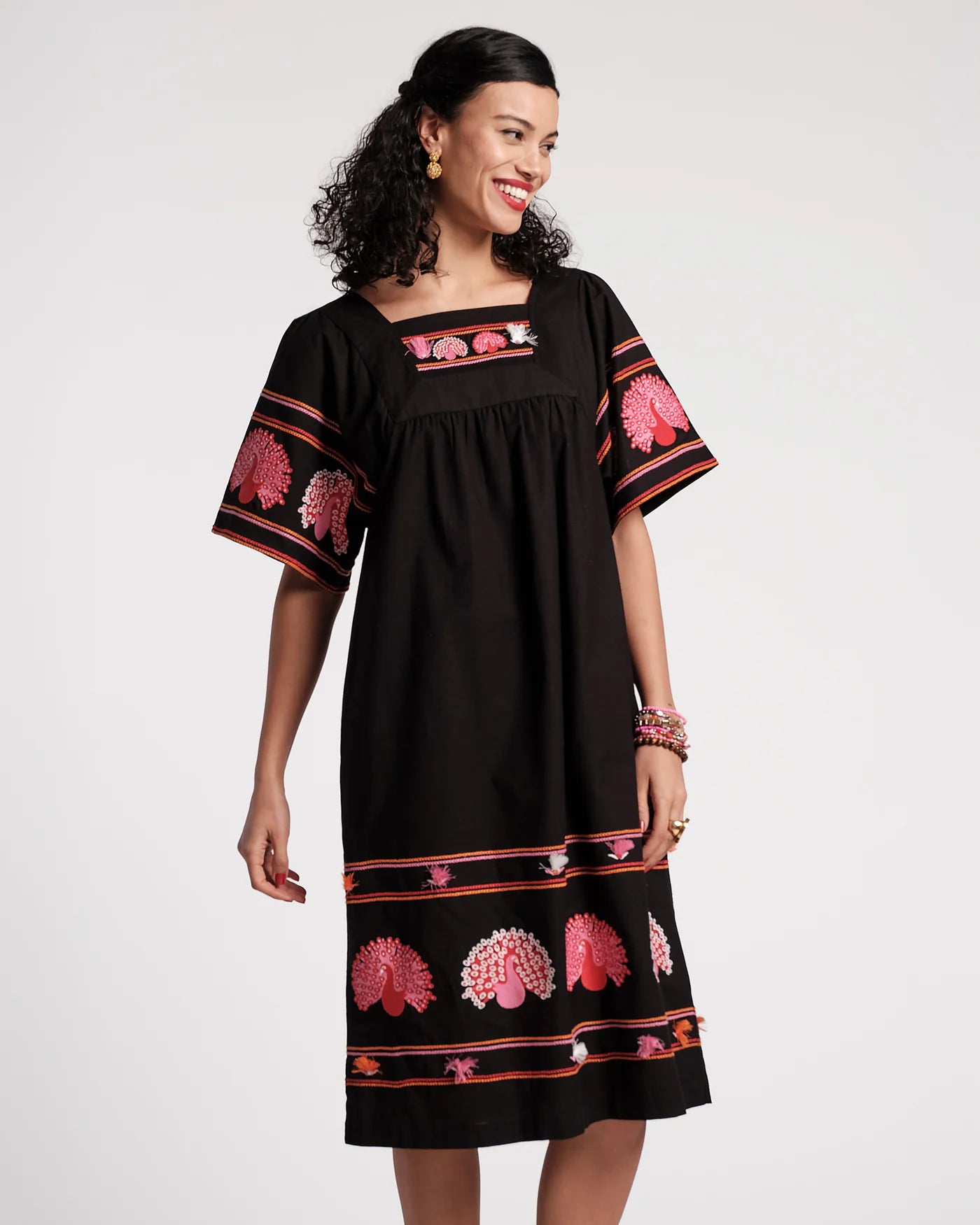 Picnic Midi Dress - Black