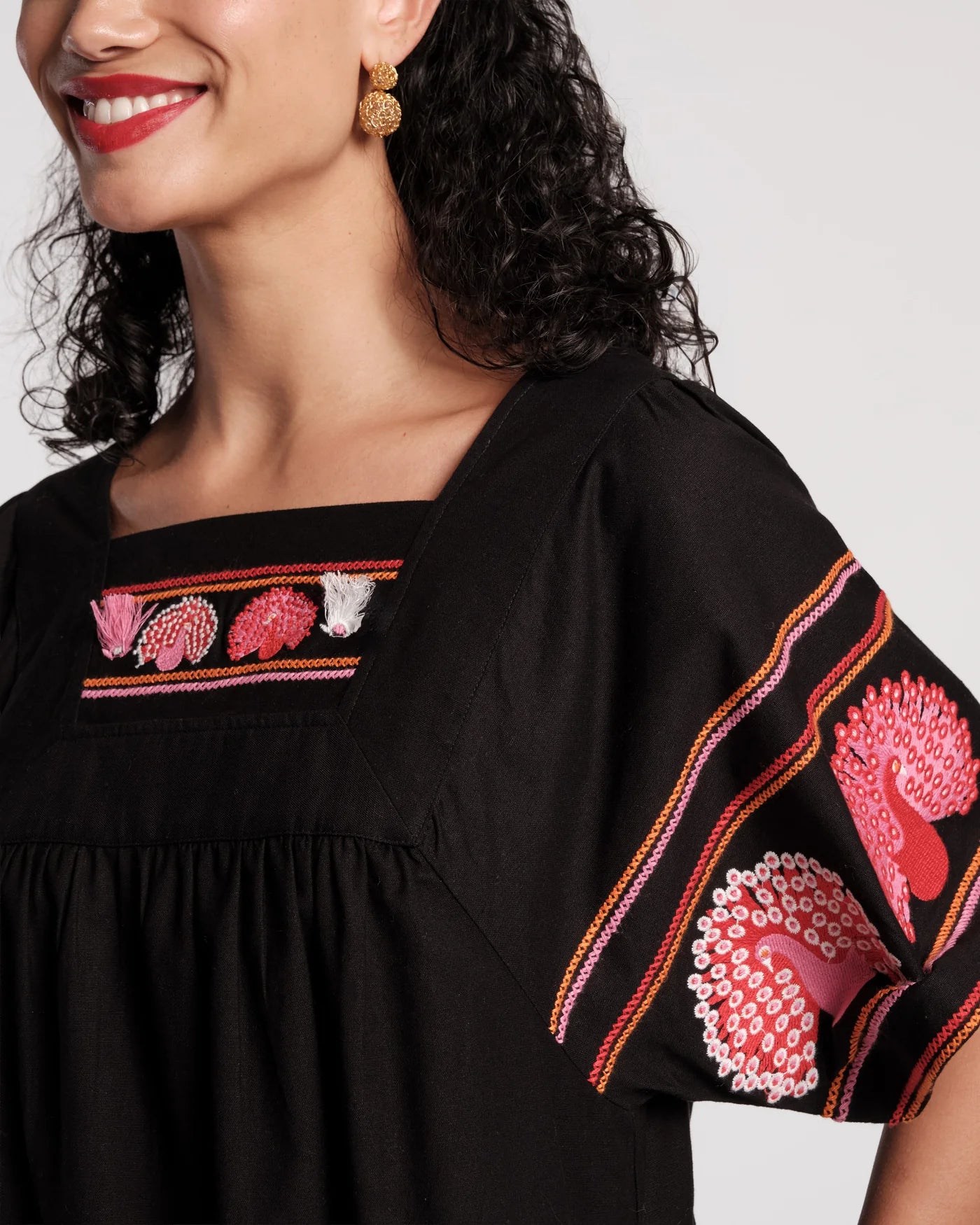 Picnic Midi Dress - Black