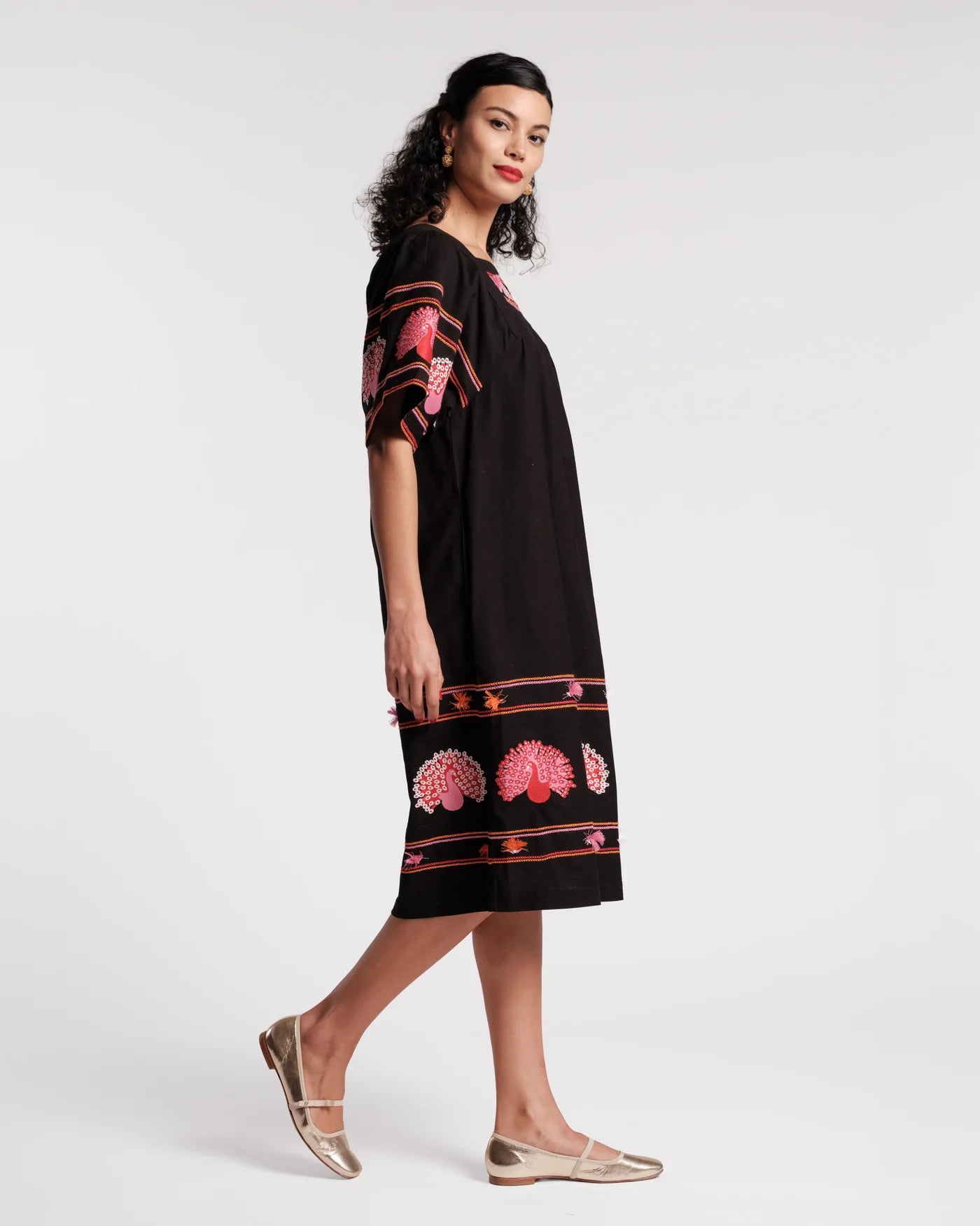 Picnic Midi Dress - Black