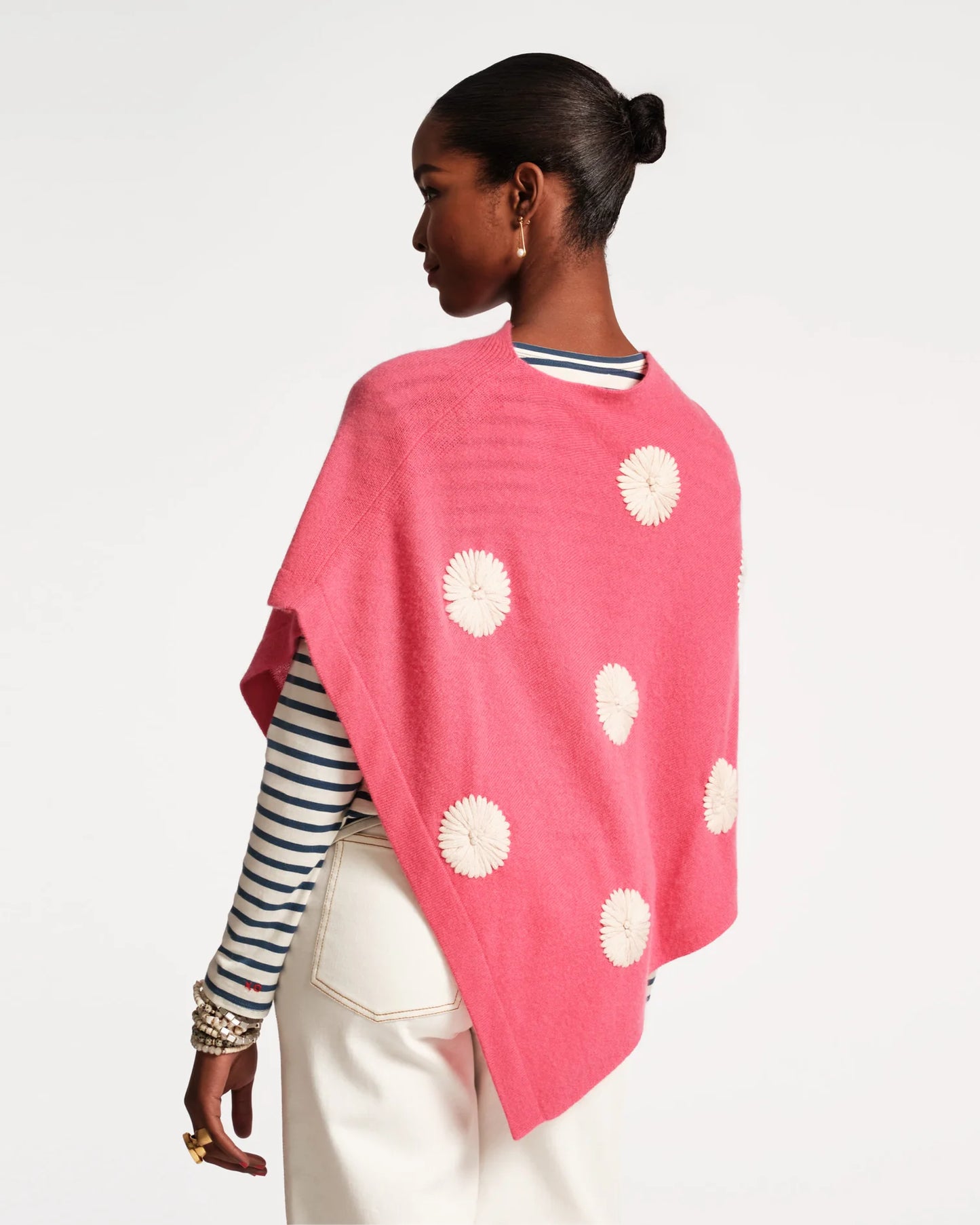 Le Petit Poncho - Pink & Oyster