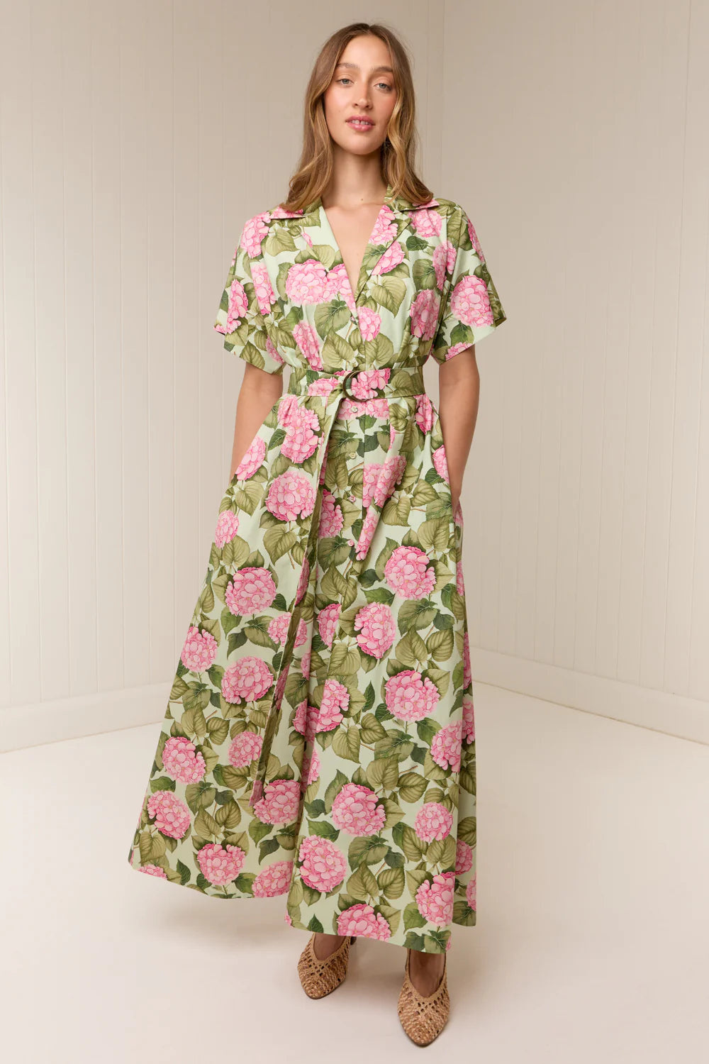 Sylvie Dress - Pink Jardin