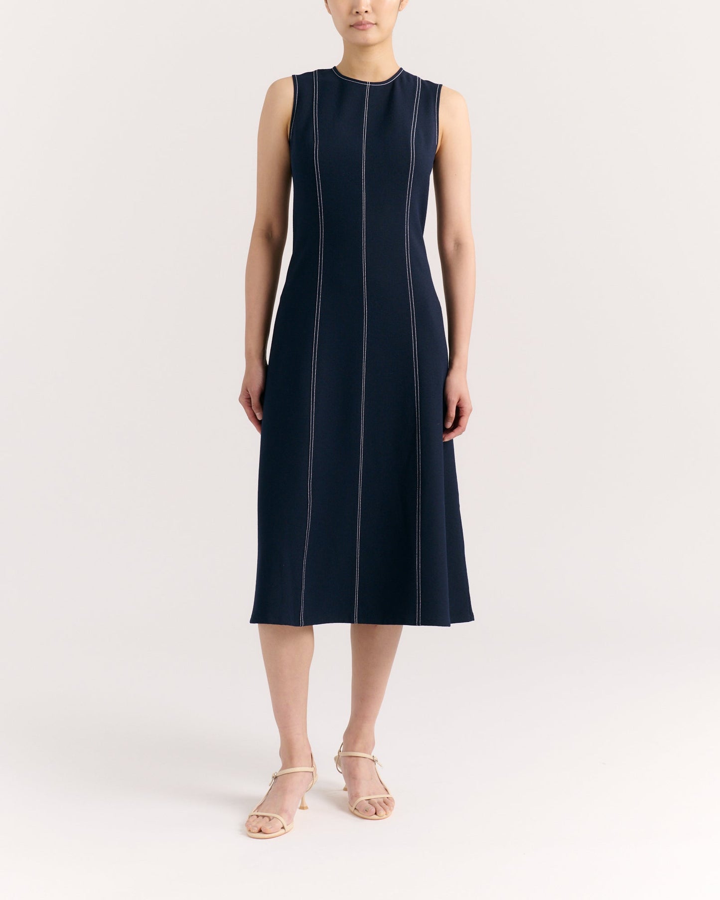 Rain Midi Dress - Dark Navy