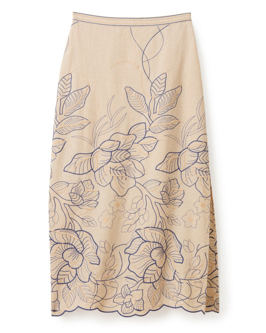 Cypress Skirt - Natural Linen