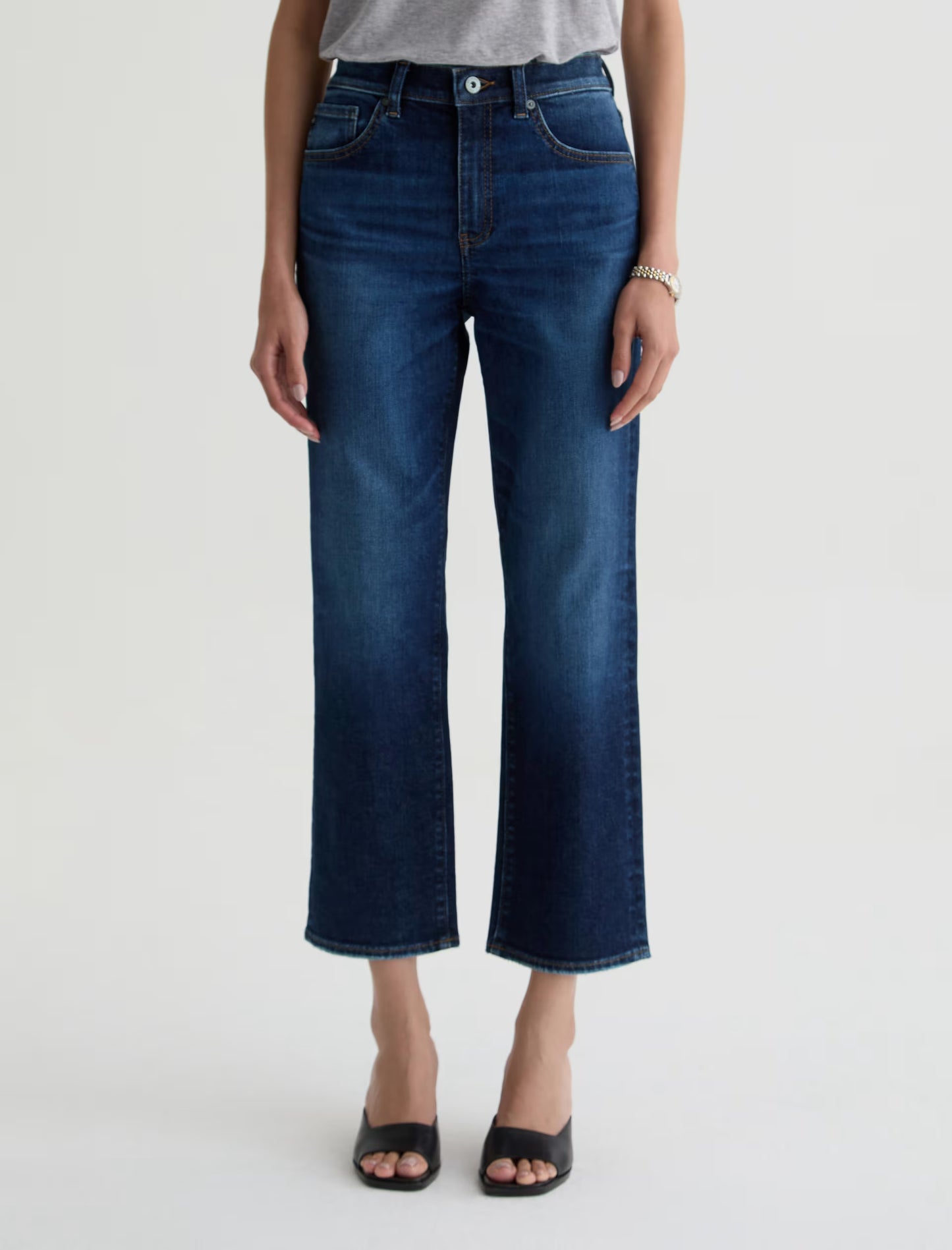 Brinley Mid-Rise Straight Crop - Outspoken