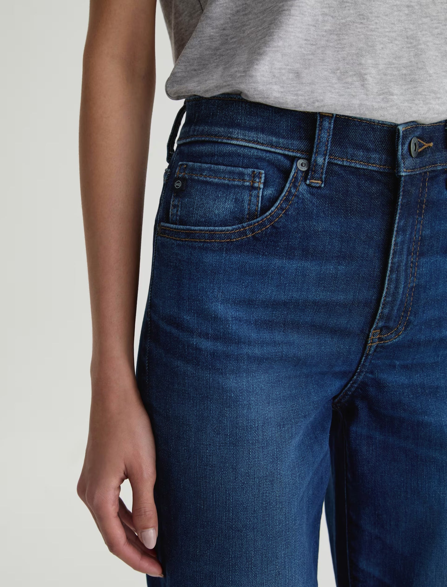 Brinley Mid-Rise Straight Crop - Outspoken