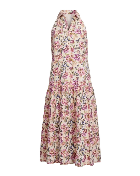 Charlotte Long Dress - Roxanna Floral Print
