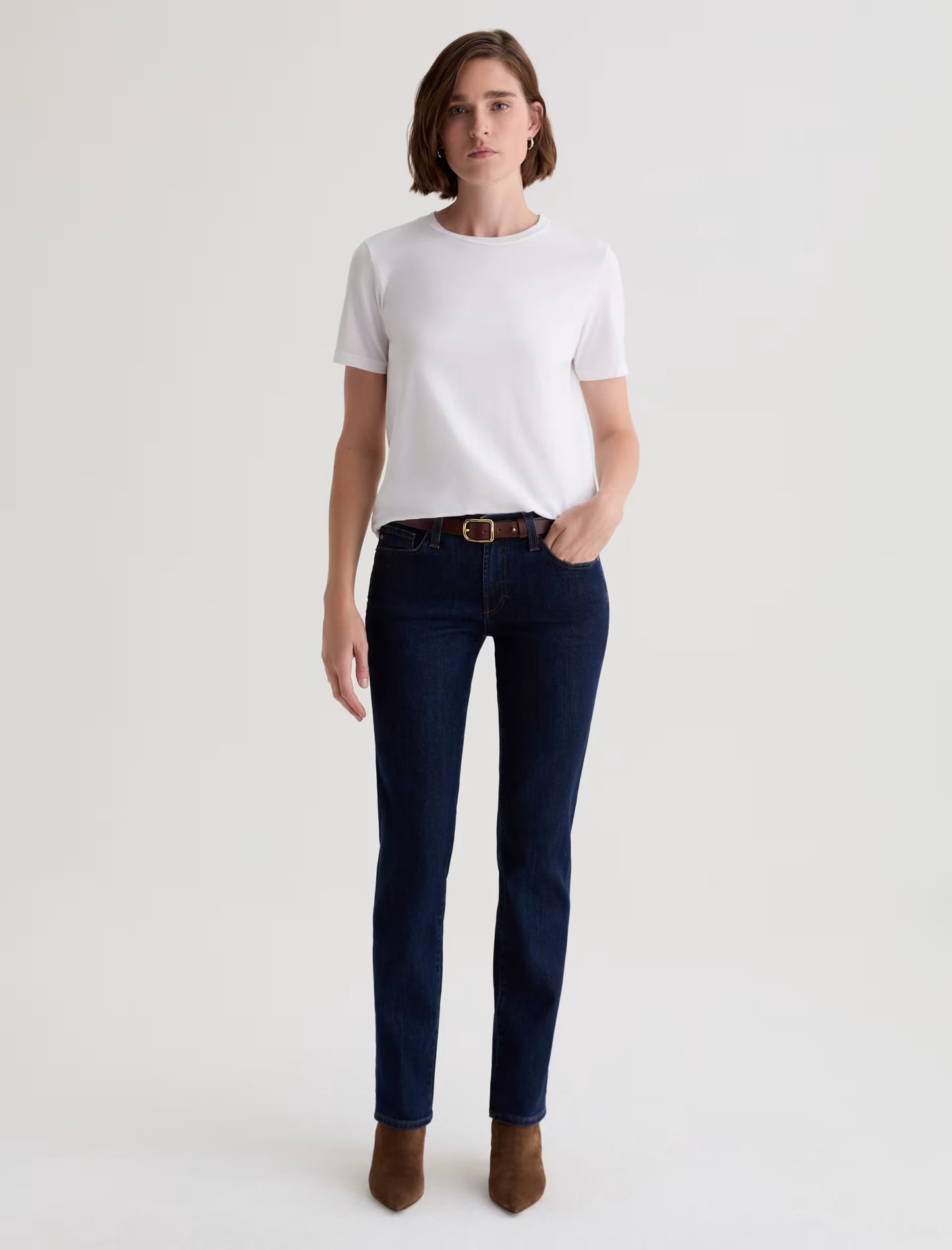 Sandra Low-Rise Straight - Modern Indigo