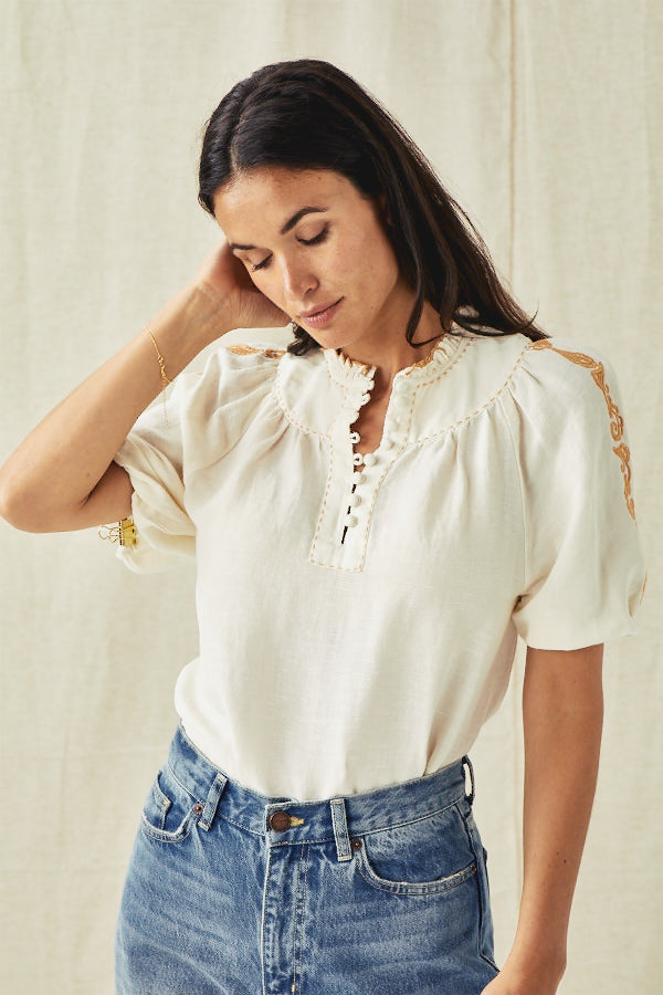 Marisol SS Top - Ivory