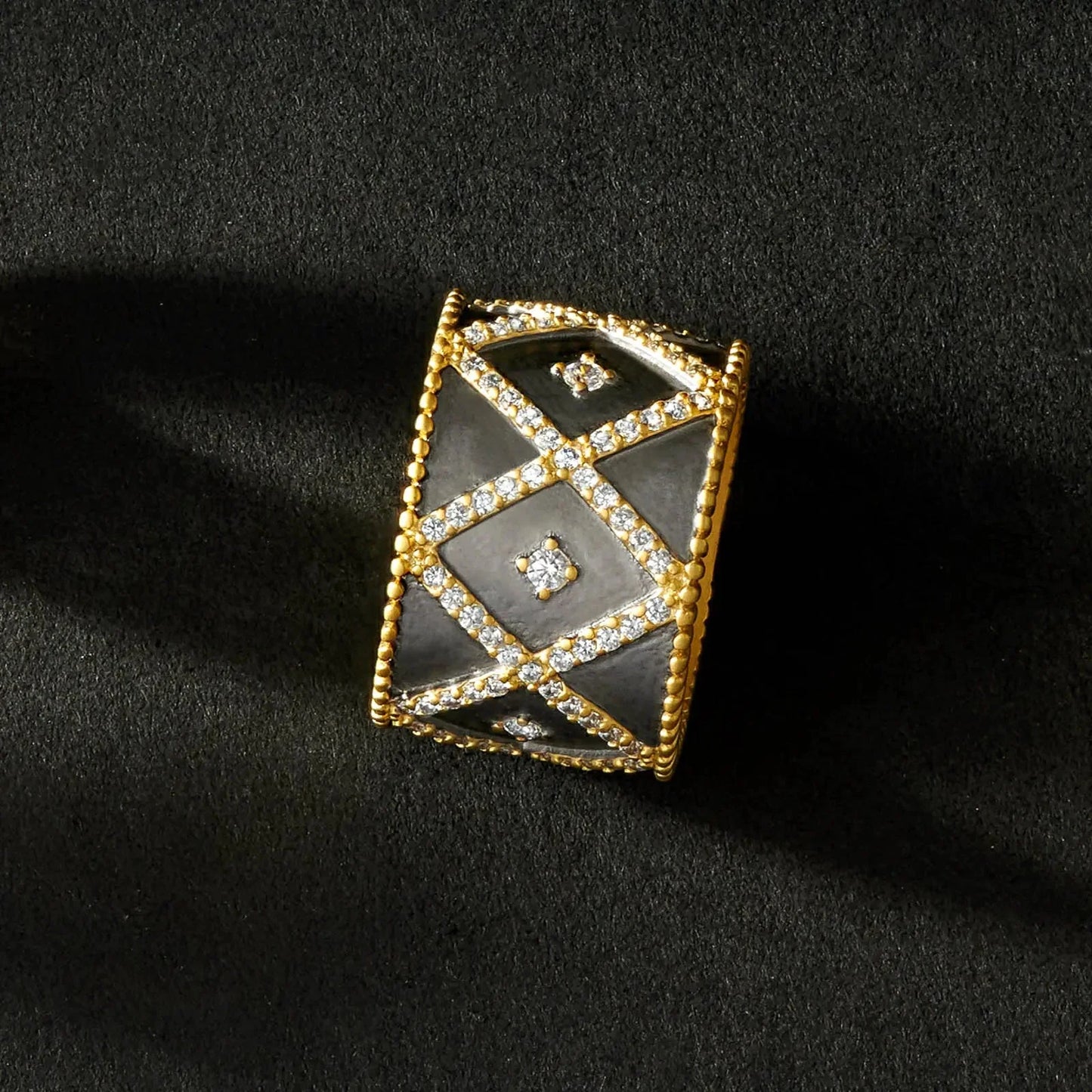 All-Time Favorite Cigar Band Ring - Black and Gold