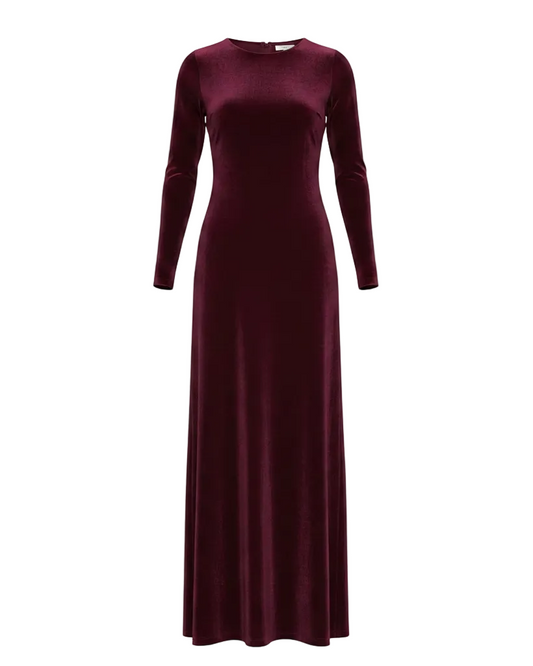 Velvet Kate Dress - Merlot