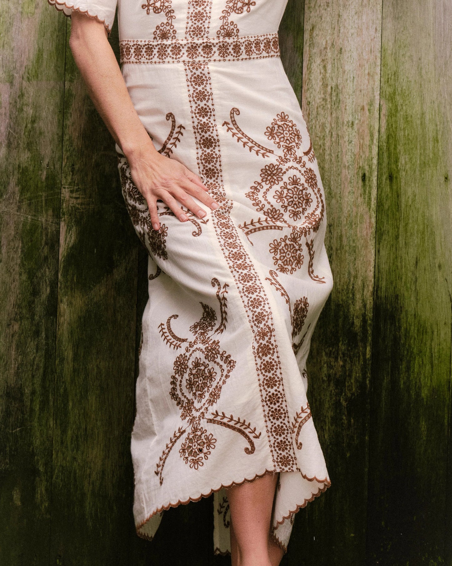 Bobbi Midi Dress - Ivory