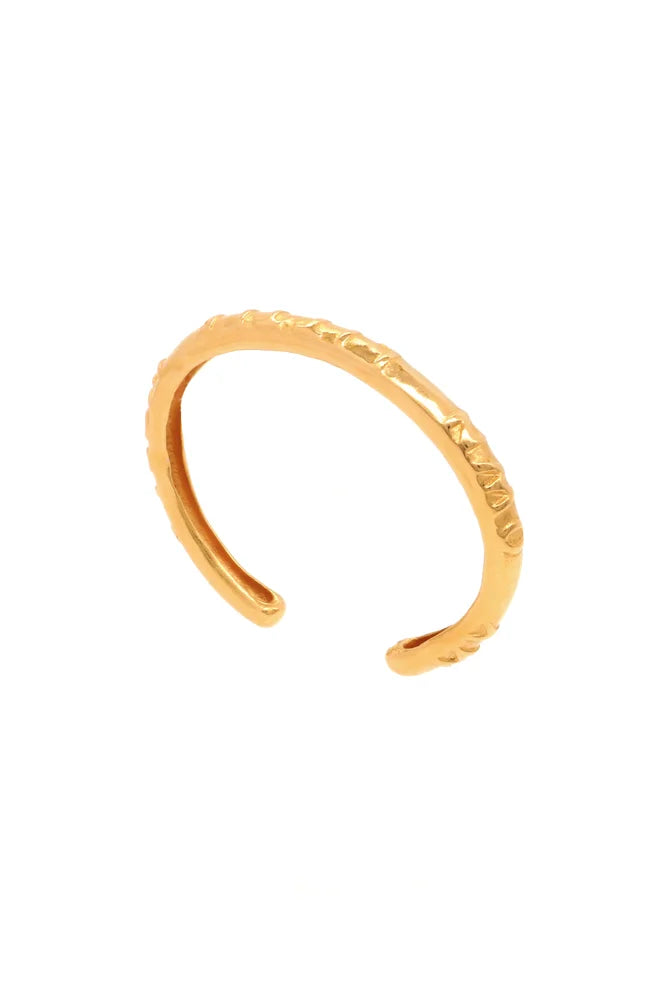 MOLW Script Cuff Bracelet - Gold