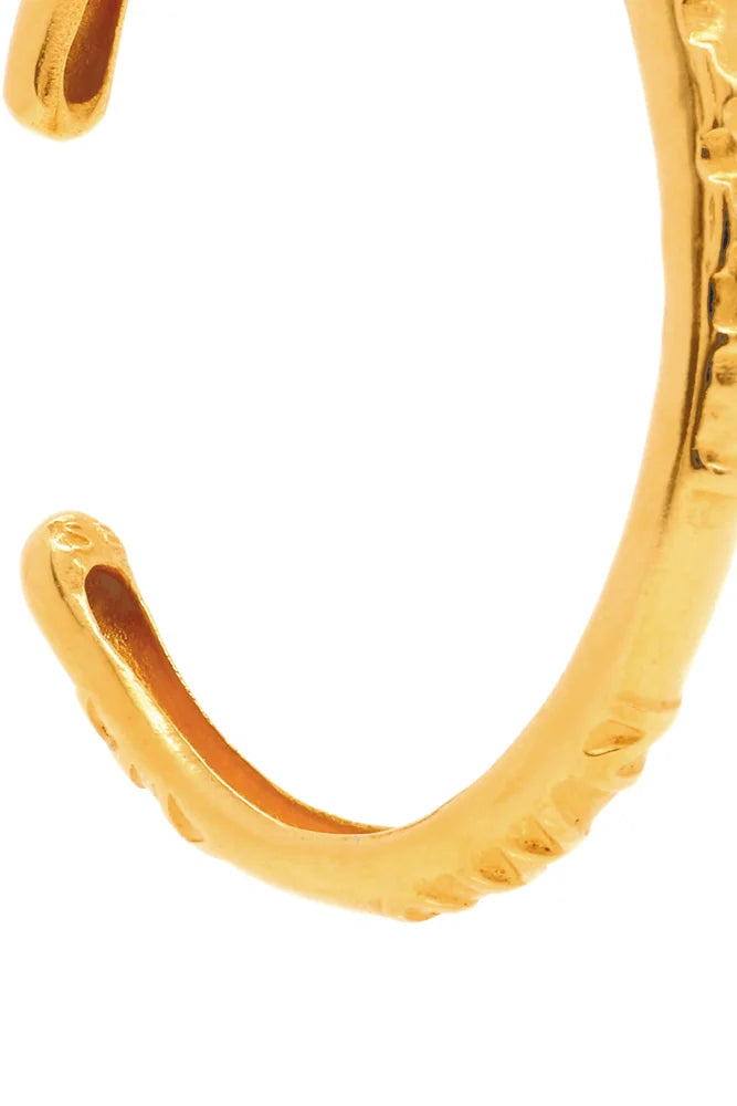 MOLW Script Cuff Bracelet - Gold