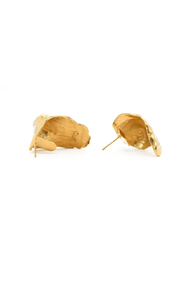 'C' Dunes Earrings - Gold