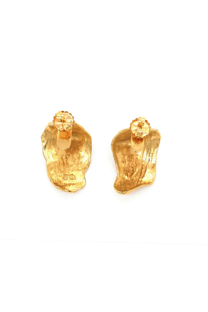 'C' Dunes Earrings - Gold