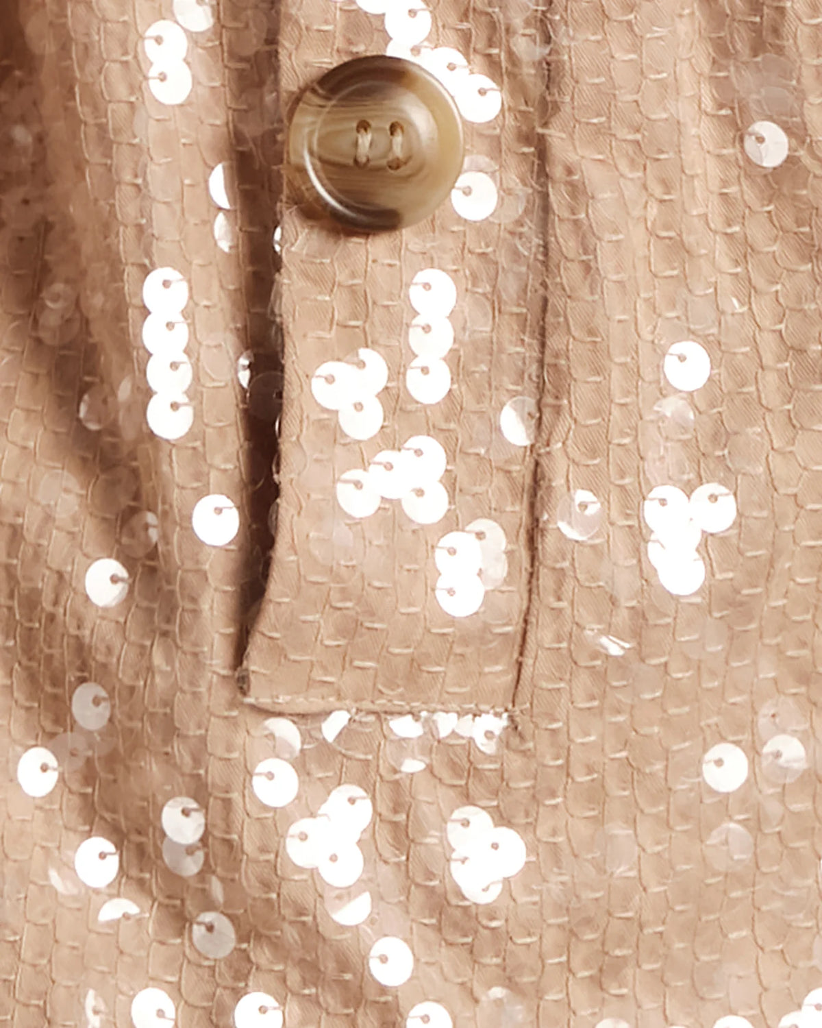 Sequin Moto Jacket - Oyster