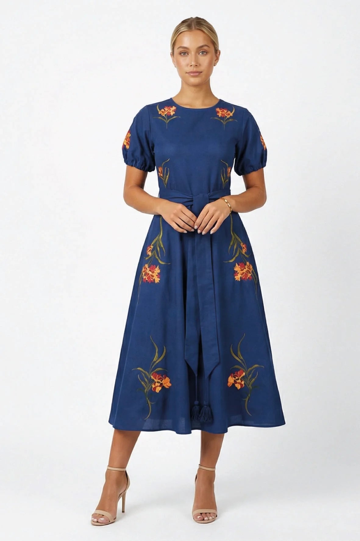 Simone Dress - Deep Blue