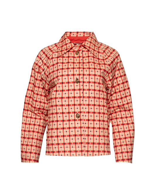 Short Spiffy Trench - Lollipop Lattice