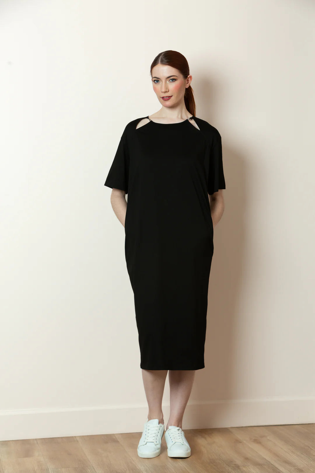 Elena Midi Dress - Black