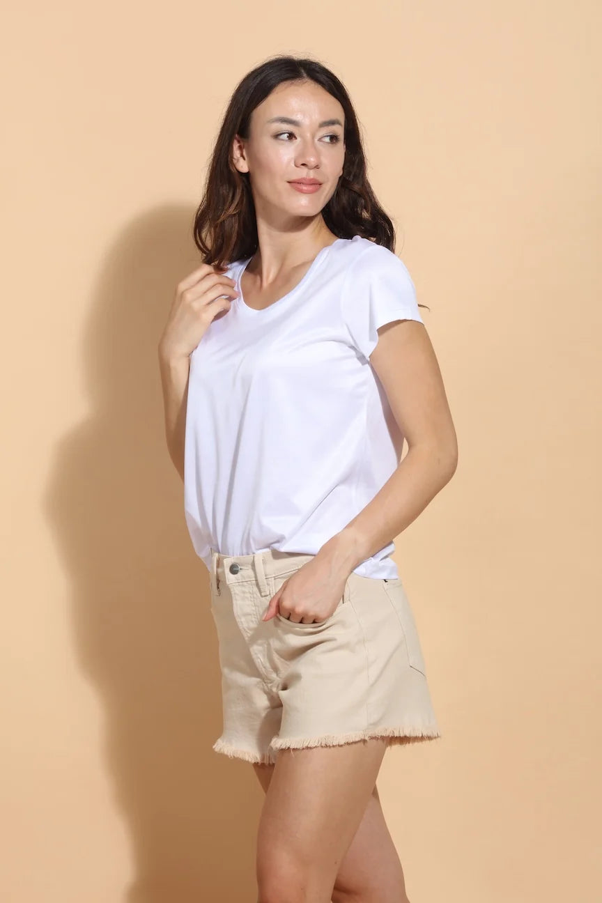 Modal Cotton Blend T-Shirt