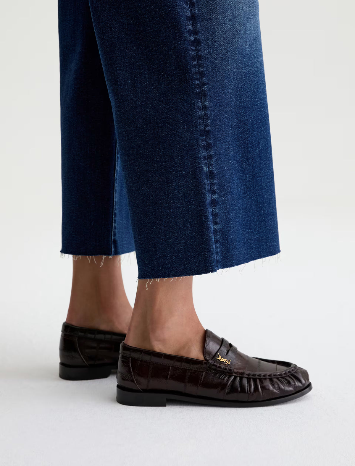 Saige Mid-Rise Wide Leg Crop - Hard Bop