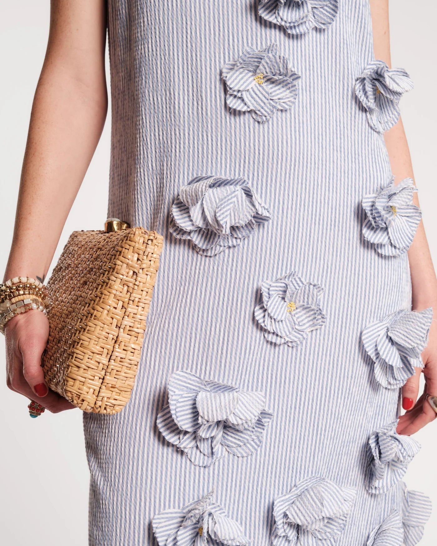 Origami Dress - Seersucker