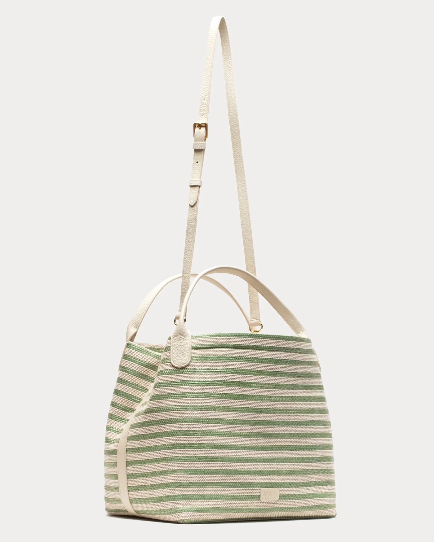 Sweet Pea Raffia Tote - Green/Multi
