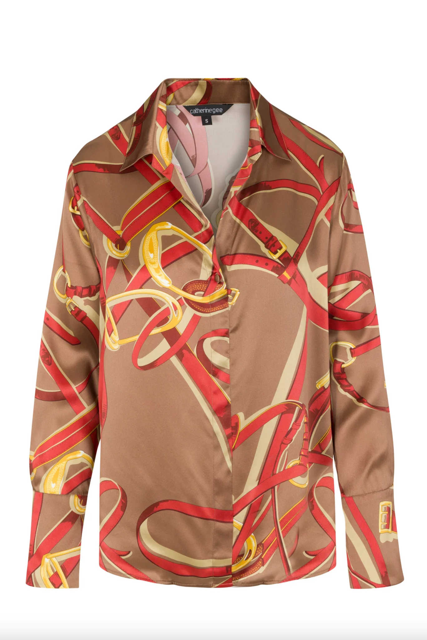 Daria French Cuff Silk Blouse - Lexington Equestrian