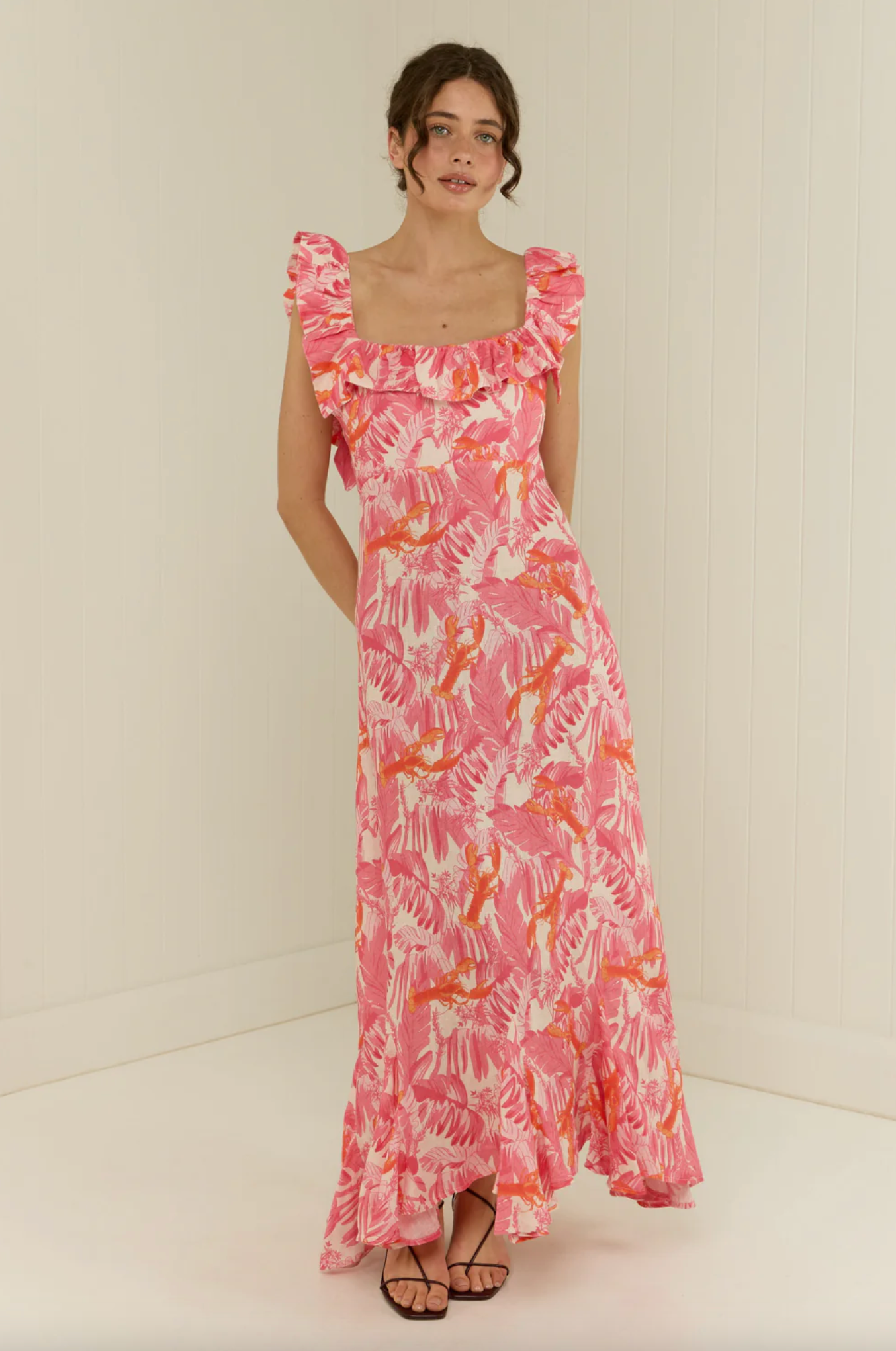 Daisy Dress - Pink Lobster