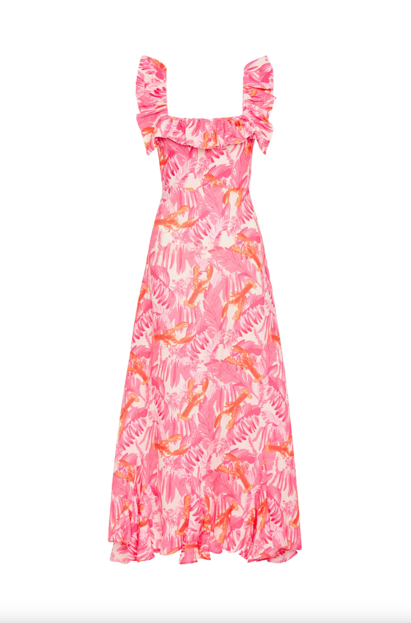 Daisy Dress - Pink Lobster