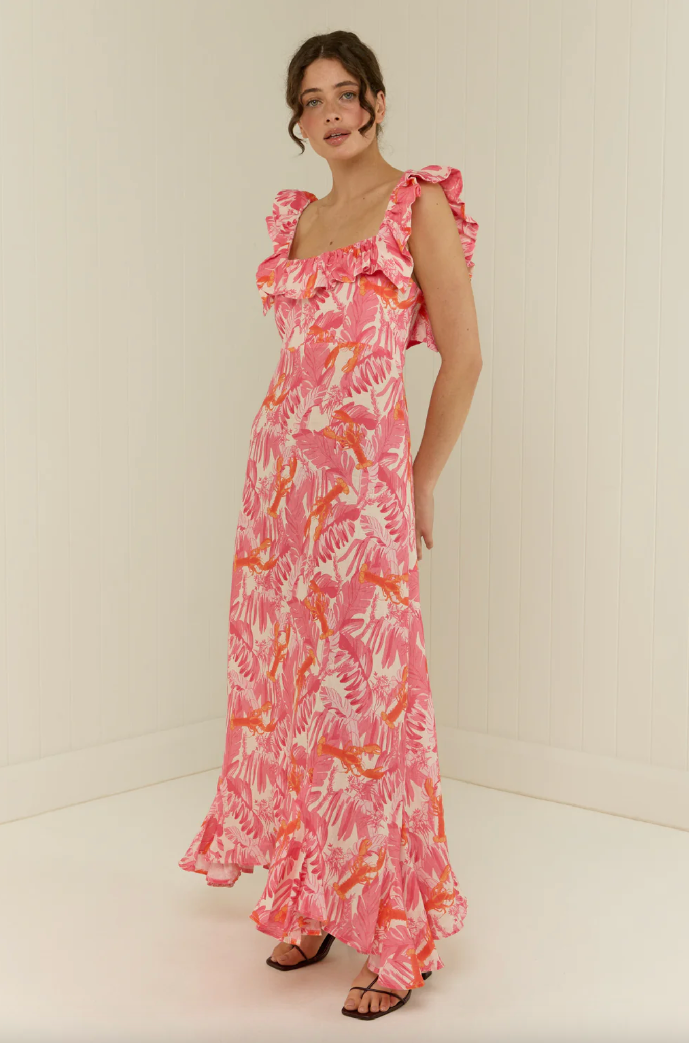 Daisy Dress - Pink Lobster