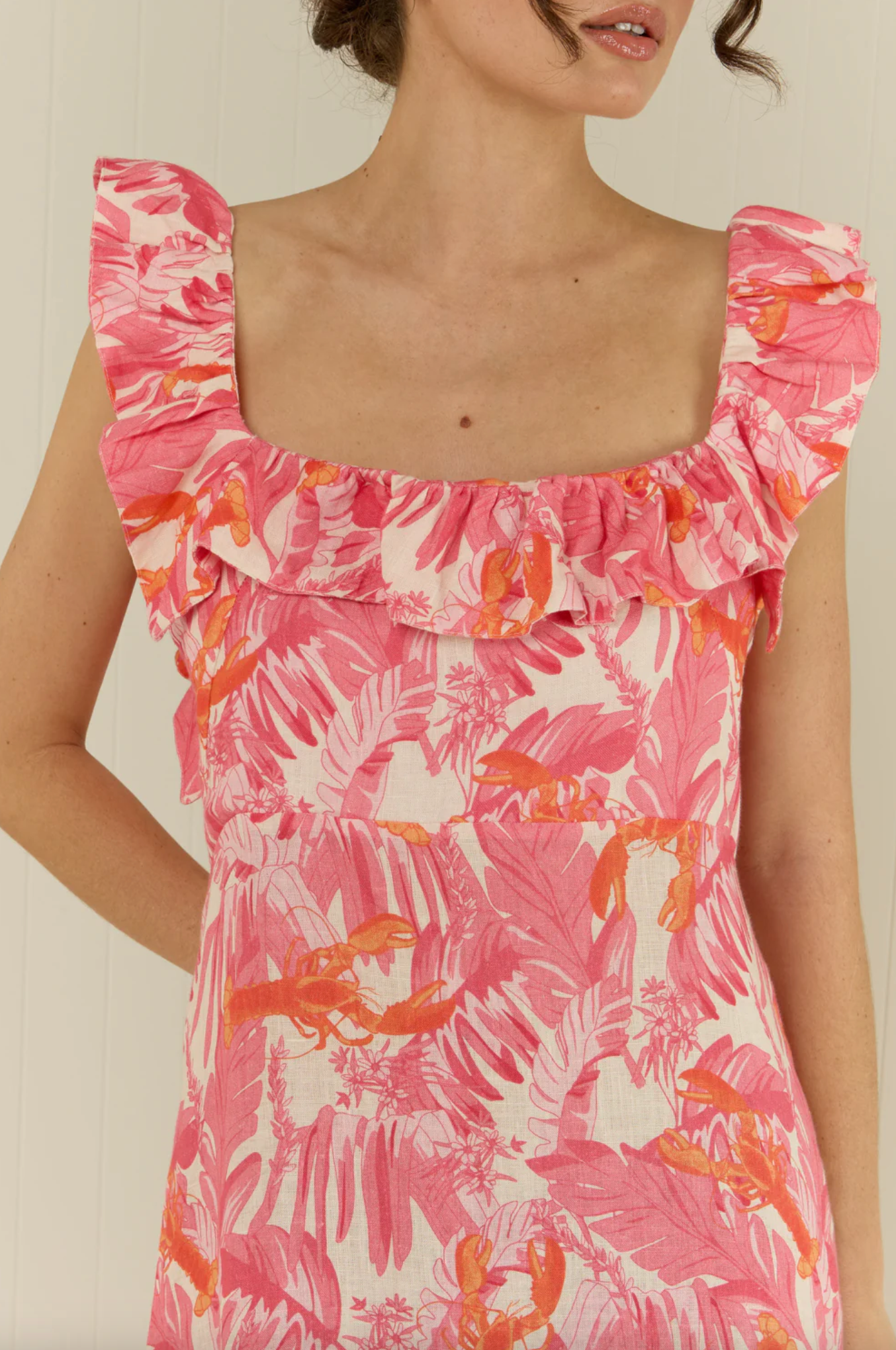 Daisy Dress - Pink Lobster
