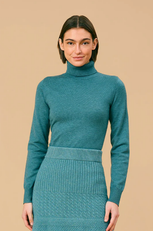 Erin Turtleneck - New Teal