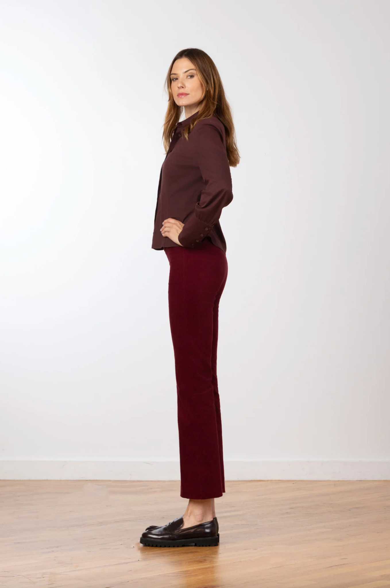 The Leo Pant - Ruby