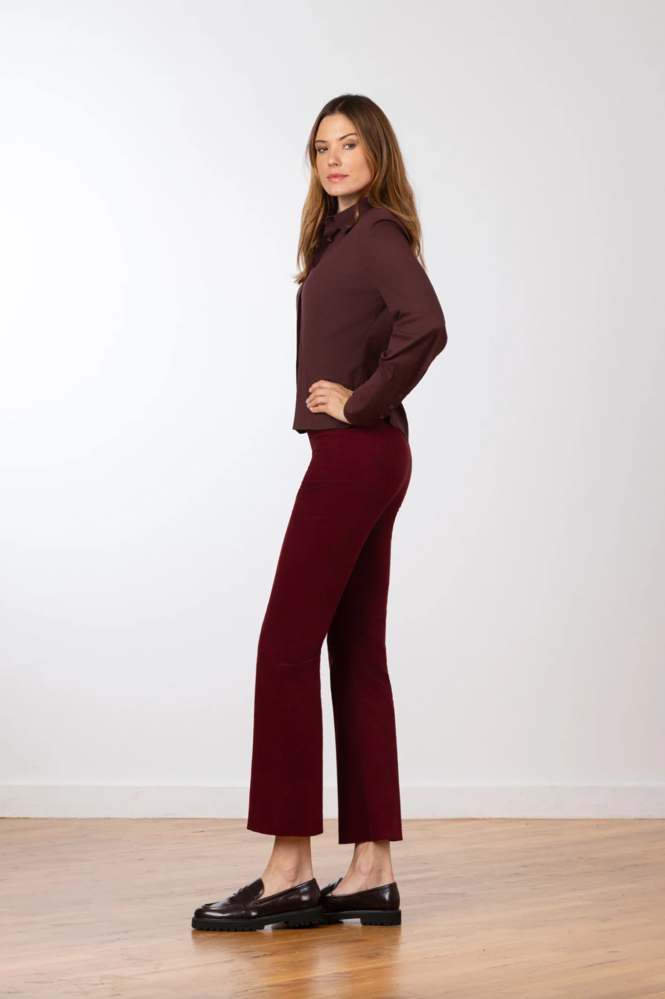 The Leo Pant - Ruby